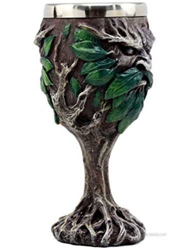 Ebros Gift Myths & Legends Mysterious Forest Spirit Greenman Deity Wine Goblet Chalice Cup Figurine 5oz