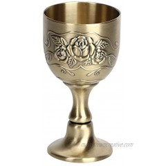 European Goblet Vintage Metal Embossed Wine Cup Art Craft Decoration Home Ornaments
