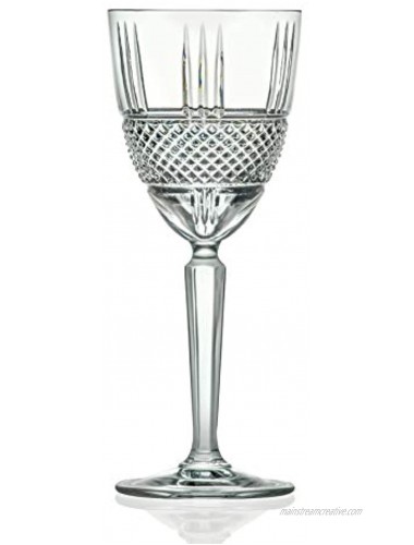 Goblet Red Wine Crystal Glass Water Glass Stemmed Glasses Set of 6 Goblets 11 oz Beautifully Designed by Barski Made in Europe