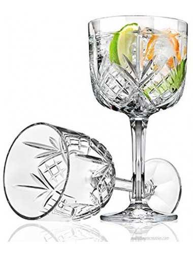 Godinger Gin Cocktail Coupe Goblet Glass Dublin Collection Set of 4