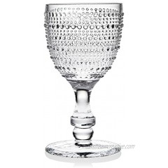 Godinger Wine Glasses Goblets Beverage Stemmed Glass Cups Lumina 9oz Set of 4