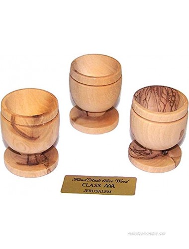 Holy Land Market Olive Wood Small Chalice or Goblet Wine or Communion Church Cup 3