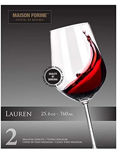 Komodo Magnum Goblets Wine Glasses Holds a whole bottle of wine 25.6 oz 2-Piece