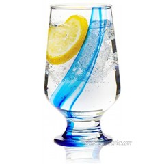 Libbey Blue Ribbon Goblet Beverage Glasses 12.8-ounce Set of 8