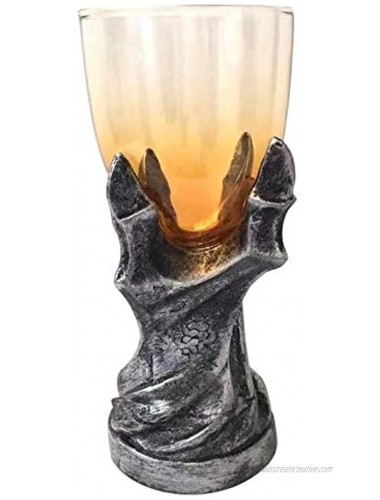 Officially Licensed Game of Thrones Dragonclaw Goblet 12 oz Glass Dragonclaw Chalice Replica Gothic Medieval Novelty GoT Wine Glass- Barware