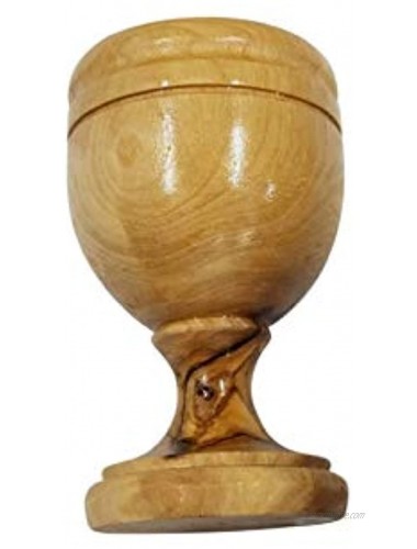 Olive Wood Communion Cup by LION OF JUDAH MARKET