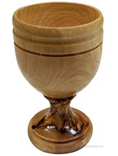 Olive Wood Communion Cup by LION OF JUDAH MARKET
