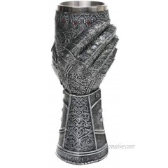 Pacific Giftware Medieval Knight Celtic Cross Gauntlet Style Wine Goblet 9 H