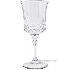 Plastic French Goblets 5oz | Clear | Crystal Design | 1 Pc