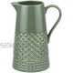 Portmeirion Home & Gifts Embossed Large Jug Green 28cm 11