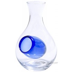 Happy Sales HSSB-GLBL01 Glass Sake Bottle with Hole Blue 6"H 10 oz