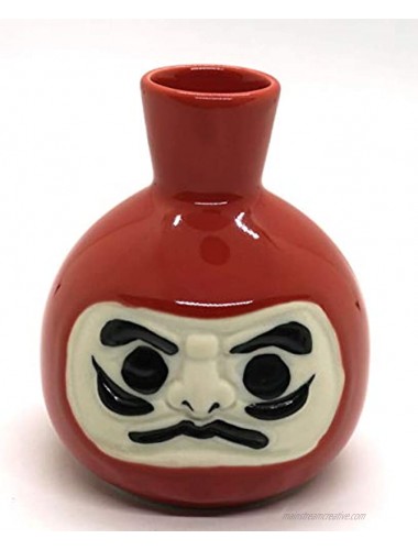 Mino-Yaki Daruma Sake Set Red