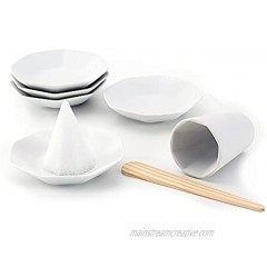 MORISHIO Japanese Salt Piles Tool Large Set. Made in Japan. for Driving Away Misfortunes at The Restaurant Shop and Your Home.