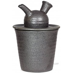 Sake Warmer Cooler Set Mino Ware Black