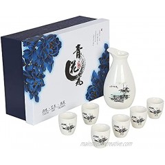 Soju Set Celadon a Pot of Six Cups Gift Boxed Wine Jug Wine Cup Sake Dispenser