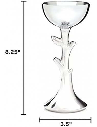 Nambe Holiday Collection Tree of Life Kiddush Cup Measures at 3.5 x 8.25 Made with Nambe Alloy Designed by Marilyn Davidson