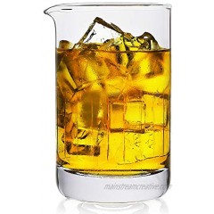 Crystal Mixing Glass,Professional Extra Large 20 OZ Crystal Cocktail Mixing Glass,Lead-Free Stir Glass,Premium Seamless Design Great Gift Idea-Professional Quality 20 OZ