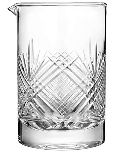 Hiware Professional Cocktail Mixing Glass Thick Bottom Seamless Crystal Mixing Glass 24oz 700ml Home Bar Kit