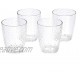 Basics Tritan Hammered Texture Double Old Fashioned Glasses 14-Ounce Set of 4