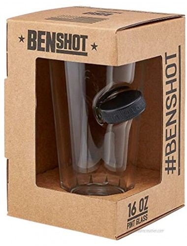 BenShot Glasses with Hockey Puck Embedded 1 16oz Pint