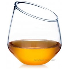 Dragon Glassware Cocktail Glasses Lead-Free Clear Stemless Whiskey Tumblers Comes in Luxury Gift Packaging 12.5-Ounce Set of 2