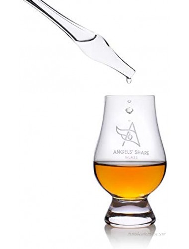 Glass Whiskey Water Dropper with a Thistle Top Hand Made in Scotland Glass Whisky Water Pipette for Scotch Whiskey Bourbon & Rye Whiskey Gift Whiskey Bar Accessory by Angels' Share Glass