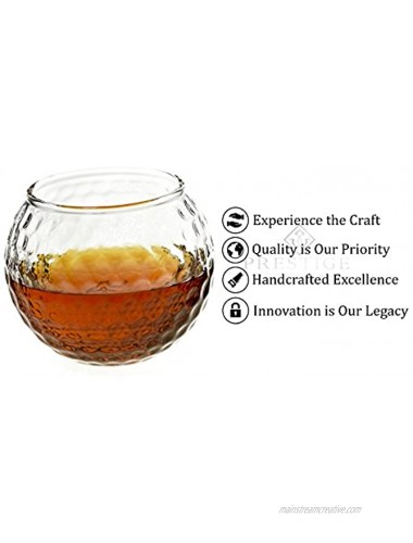 Golf Whiskey Glasses – Rocks Glass for Rum Scotch Wine Glasses Bourbon Gifts 10oz Cocktail Lowball Old Fashioned Glass Set of 2 Dad Golf Gifts for Men and Women Golfers Who Like Whiskey