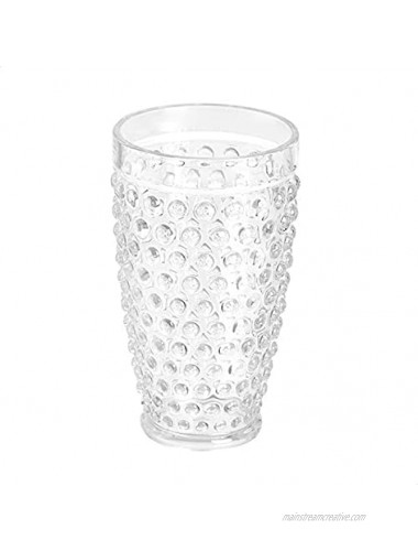 Basics 12-Piece Tritan Glass Drinkware Set Hobnail Highball and Double Old Fashioned 6-Pieces Each 18oz. 13oz.