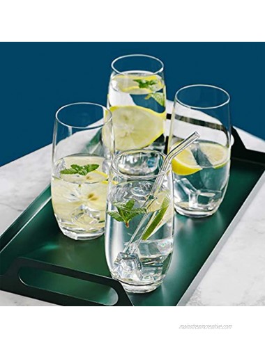 CUKBLESS Highball Glasses Set of 6 Crystal Tall Drinking Glasses Glass Cups for Water Juice Beverage Mojito 19 Oz