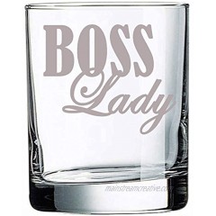 G070 Boss Lady Rocks Glass Highball Glass Wife Wifey Girlfriend Grandma Grandmother Gift present Mother's day. 10 oz Glass