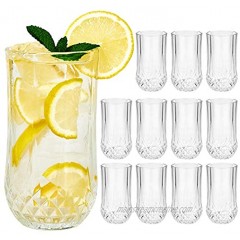 Highball Drinking Glasses Clear Cocktail Glasses 11 Ounce Cups,Elegant and Durable Tall Bar Glassware Sets for Water Juice Cocktails Beer Glass Cups Set with Shockproof Package- Set of 12