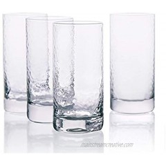 Kanwone Highball Glasses 10 Ounce Heavy Base Lead-Free Drinking Glasses for Cocktails mixed drinks Juice Water and Ice Tea Beverage Cups Set of 4