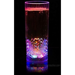 Liquid Activated Multicolor LED Highball Glass ~ Fun Light Up Drinking Glass 9.5 oz.