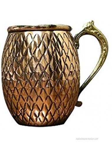 100% Pure Solid Hammered Copper Moscow Mule Mug Handcrafted Design Food Safe Turkish Copper Mug