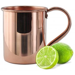 Moscow Mule Copper Mug by Solid Copper Authentic Moscow Mule Mugs Unlined 16 oz
