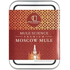 Mule Science Premium Moscow Mule Cocktail Kit. Travel Kit for Cocktail Drinks on the Go In an Easy to Carry Tin Box. Makes 6 Moscow Mule Drink Mix. Great Gift for Any Occasion!