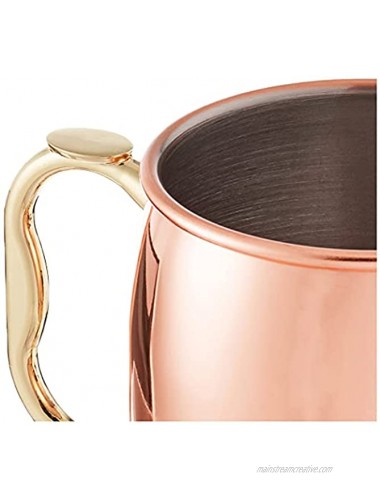 Oggi Moscow Mule Copper Plated Mugs Set of 2 20-Ounce