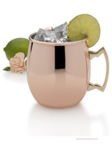 Towle Living Modernist Copper Plated Moscow Mule Mug 18-Ounce -