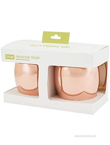 True Moscow Mule: Copper Cocktail Mug 2 Pack One Size Multicolor