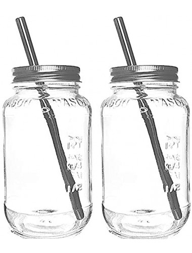 Smoothie Cups Mason Drinking Jar Regular Mouth Mason Jars 24oz Smoothie Cups with Lids and Straws STAINLESS STEEL -100% Eco Friendly by Jarming Collections 2