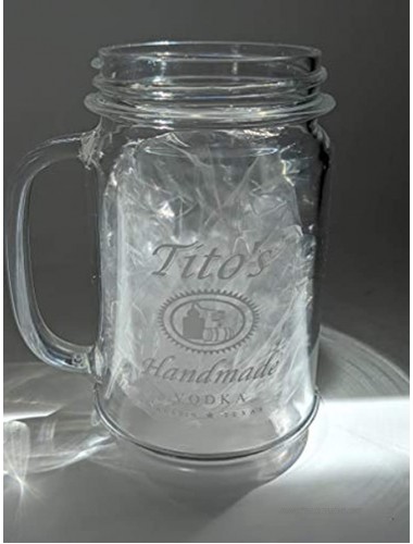 Tito's Plastic Mason Jar Mule Mug