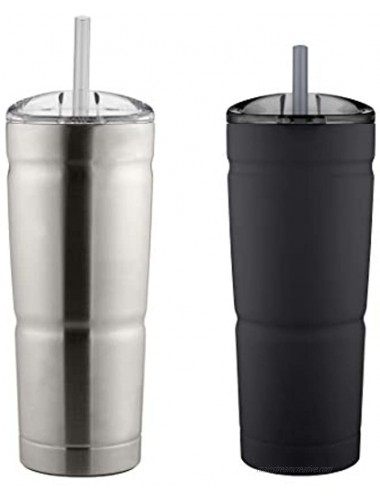 bubba Envy S Tumbler 24 oz Black and Stainless Steel 2 Pack