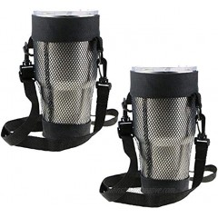 EEEkit 2 Packs Carry Bag for 30 OZ Tumbler Yeti Ozark Trail RTIC SIC Member's Mark 30 ounce Tumbler Cup Carrier Pouch Adjustable Detachable Strap Shoulder Sling