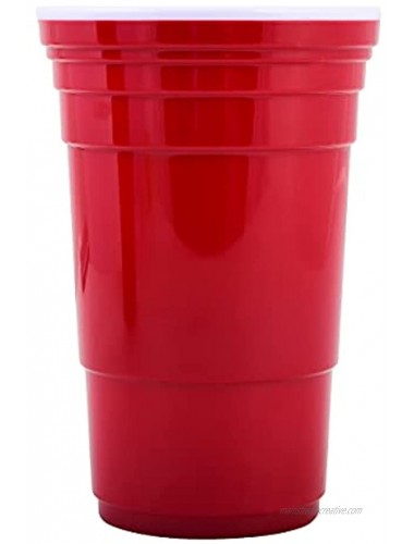 Red Cup Living Reusable Red Plastic Cups 32 oz Party Cups Extra Sturdy Big Red Cups- BPA Free and Washable The Ideal Large Plastic Cups for Parties BBQ and Camping