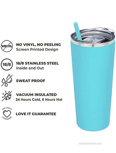 SassyCups Best Auntie Ever Tumbler | Vacuum Insulated Stainless Steel Tumbler with Straw For Auntie | Pregnancy Announcement | New Aunt | Aunt Again | Aunt Birthday | Aunt To Be 22 Ounce Aqua Blue