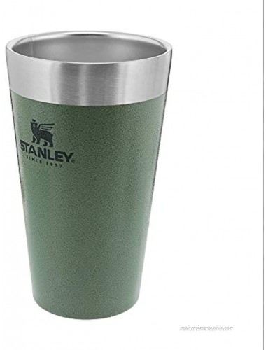 Stanley Classic Stay Chill Vacuum Insulated Pint Glass Tumbler 16oz Stainless Steel Double Wall Rugged Metal Drinking Glass Dishwasher Safe Insulated Cup