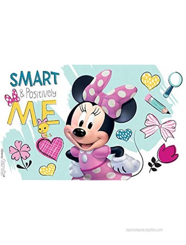 Tervis Disney Minnie Mouse Smart & Positively Me Tumbler with Wrap and Fuchsia Lid 10oz Wavy Clear