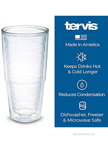 Tervis Made in USA Double Walled Dog Sayings Insulated Tumbler Cup Keeps Drinks Cold & Hot 24oz Clear