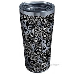 Tervis Triple Walled Dungeons & Dragons Insulated Tumbler Cup Keeps Drinks Cold & Hot 20oz Stainless Steel Pattern