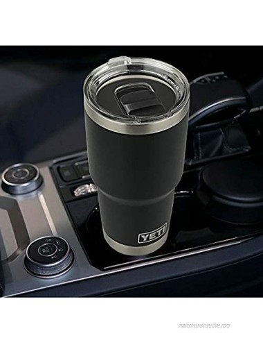Tumbler Lid Fits Yeti Rambler Tumbler Great Replacement For Spillproof Ozark Trail Lids Magnetic Spill Proof Slider Cover Black 30oz 1Pc